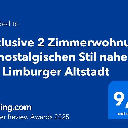 Exklusive 2 Zimmerwohnung Im Nostalgischen Stil Nahe Der Limburger Altstadt Limburg an der Lahn Ngoại thất bức ảnh